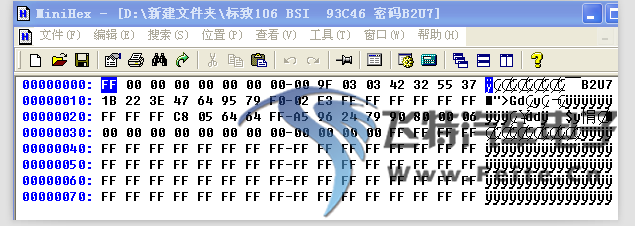 106 BSI 93C46 密码B2U7